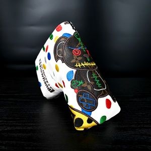 Showhand golf limited luxury Tiber blade putter headcover white magnetic closure